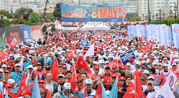 Fête du Travail à Samsun : Les travailleurs font entendre leurs revendications