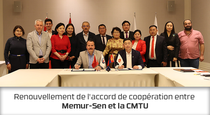 Renouvellement de l'accord de coopération entre Memur-Sen et la CMTU