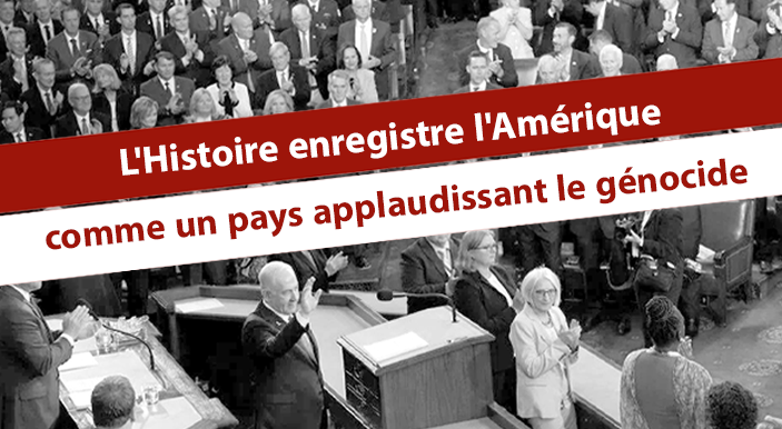 L'Histoire enregistre l'Amérique comme un pays applaudissant le génocide