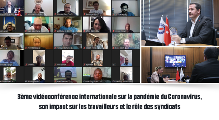3ème vidéoconférence internationale sur la pandémie du Coronavirus, son impact sur les travailleurs et le rôle des syndicats