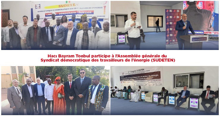 Hacı Bayram Tonbul participe à l’Assemblée générale du Syndicat démocratique des travailleurs de l’énergie (SUDETEN)