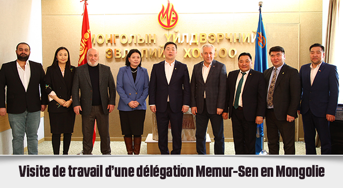 Visite de travail d’une délégation Memur-Sen en Mongolie