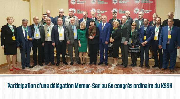 Participation d'une délégation Memur-Sen au 6e congrès ordinaire du KSSH