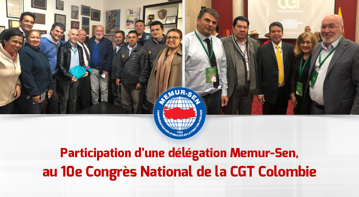 Participation d’une délégation Memur-Sen au 10e Congrès National de la CGT Colombie