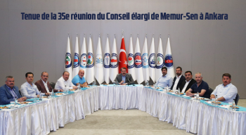 Tenue de la 35e réunion du Conseil élargi de Memur-Sen à Ankara