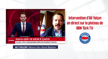 Intervention d’Ali Yalçın en direct sur le plateau de BBN Türk TV