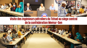 Visite des ingénieurs pétroliers du Tchad au siège central de la confédération Memur-Sen