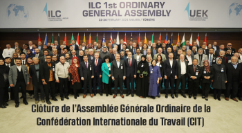 Clôture de l’Assemblée Générale Ordinaire de la Confédération Internationale du Travail (CIT)