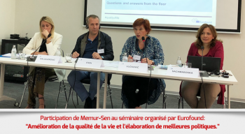 Participation de Memur-Sen au séminaire organisé par Eurofound: “Amélioration de la qualité de la vie et l’élaboration de meilleures politiques.”