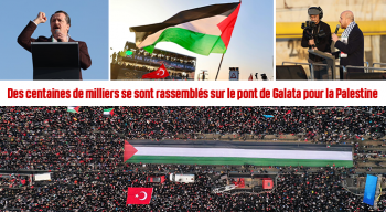 Des centaines de milliers se sont rassemblés sur le pont de Galata pour la Palestine