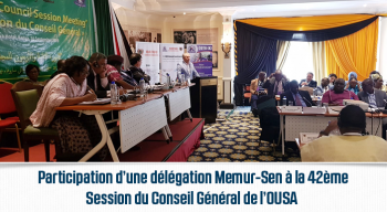 Participation d’une délégation Memur-Sen à la 42ème Session du Conseil Général de l’OUSA 