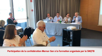 Participation de la confédération Memur-Sen à la formation organisée par le SNQTB