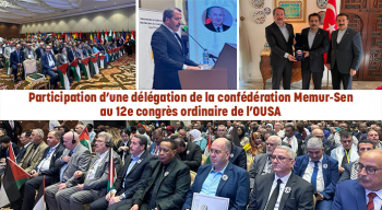 Participation d’une délégation de la confédération Memur-Sen au 12e congrès ordinaire de l’OUSA 
