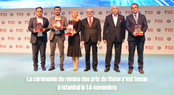 La cérémonie de remise des prix de thèse s’est tenue à Istanbul le 14 novembre